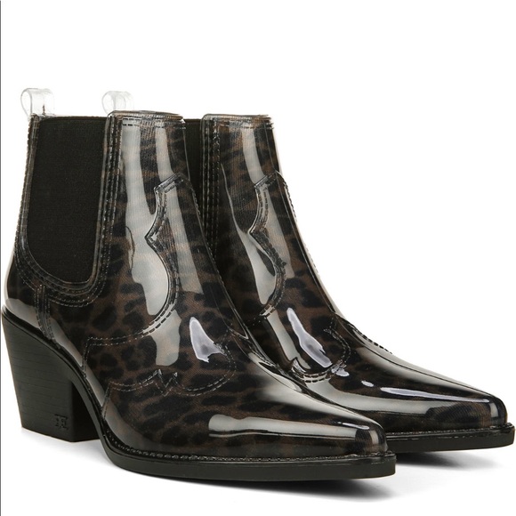 NEW Sam Edelman Winona Western Waterproof Rain Booties - Picture 15 of 16